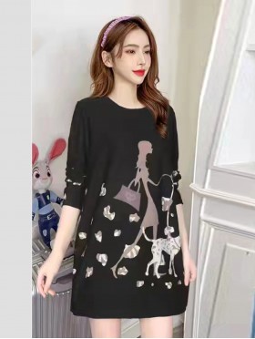 Dalmatian Printed Soft Knitted Light Sweater